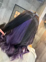 🩷カット+インナーイヤリングカラー（ブリーチ込）💙カット無し希望は¥-3,500です