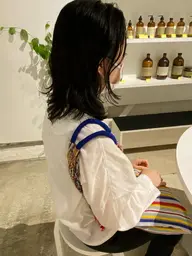 根元リタッチカラー🩵※+ロングヘア1000円 ※ブリーチリタッチではありません。