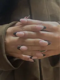 🍒イクステンション long(5mm以上)🍒フレンチネイル(ベースカラー有り)