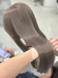 【🎀🫧ケアブリーチ+大人気ミルクティーカラー+艶トリートメント🫧🎀】✨ミニモ限定価格✨️プレミアムケアカラー🤍
