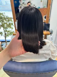 👑【髪質改善】うる艶オイルストレート×カット