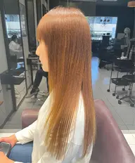 ネオメテオストレート(縮毛矯正)+カット+メテオ酸熱トリートメント
