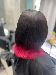 🪼カラーバター付き❕エンドカラー(裾カラー)🪼ワンカラー＋毛先カラー　すでに十分なブリーチベースがある方のみ