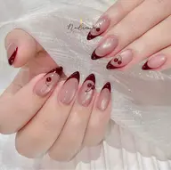 長さだし10本(チップ)フレンチネイル💅