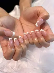 【フィルイン対応チップ長さだし10本込み】フレンチデザイン(オフ込み)