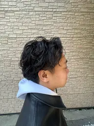 🩵メンズカット➕パーマ トリートメントorヘッドスパサービス