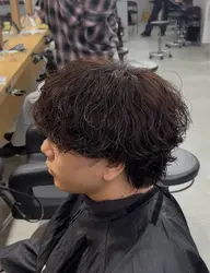 カット＋波巻きパーマ🌀