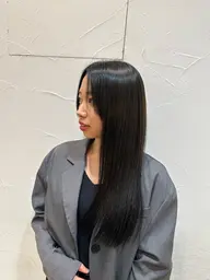 💎【就活生必見!】ミニモ学割地毛風暗髪カラー+プチトリートメント+ブロー💎