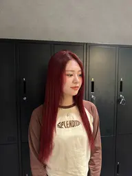 【ブリーチはしたくない方に✨️】似合わせカット+ブリーチなしダブルカラー🍎