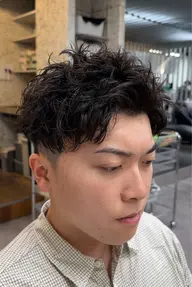 🔶【メンズショート限定】🔶カット➕各種パーマ➕Aujua3ステップトリートメント