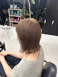 🐩🍈ブリーチなしWカラー+2stepトリートメント