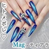 🌸大人気マグネットワンカラー+2個大きいパーツ6500【初回ジェルオフ無料ケア込み】