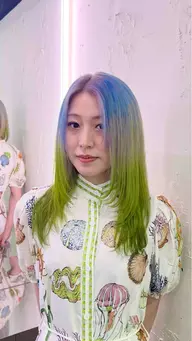 【🉐リピーター様限定‼️デザインカラー❤️🔥】ブリーチ2回➕デザインカラー➕トリートメント🫧