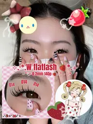 【🪐U25限定】 マツエク💞ダブルフラットラッシュ100束 オフ無料✨