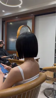 💜Bob cut + treatment🩷
