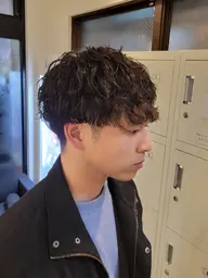 🌈メンズカット+デザインパーマ+トリートメント