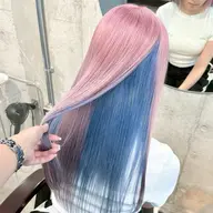 【💫インナーカラー/ イヤリングカラー🦋】部分のみブリーチ+カラー+艶トリートメント✨