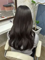 前髪カット+カラー+卵殻膜トリートメント✨🌙