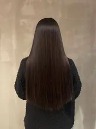 【新規】ロング〜ミディアムカット+ストレートパーマ🫧