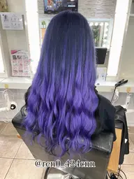 【💖人気No.2💖】✨カット+うる艶ブリーチ+カラー+シールエクステ100本付け放題+補修トリートメント