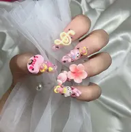 オフ🈶🈚️自爪Kawaiiプラパーツ乗せ放題🎀期間限定！