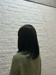 縮毛矯正+艶カラー(ワンカラー)★