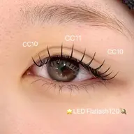 高持続🌟LEDフラットラッシュ 100本(コーティング付き✨)
