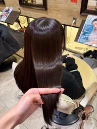 3000円オフ🌸【メンテナンスカット無料】艶カラー+髪質改善✨酸熱トリートメント+マイクロバブル🫧🦋