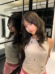 簡単コテ巻きスタイル🩶