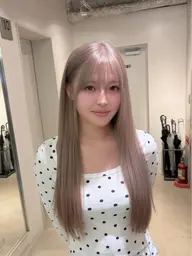 🌻2ブリーチで叶える理想のハイトーンカラー🌻2回ブリーチ+カラー+うる艶トリートメント🫧