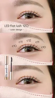 【 6月限定 ❤️🔥❤️🔥】 LED フラットラッシュ 120本 🪄 ¥7150