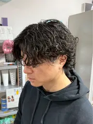 カット・波巻きパーマモデル(レディース不可)
