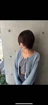 ショートカット+艶カラー/aujuaトリートメントつき🎀
