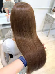 オーガニックカラー(全体染め)+ラメラトリートメント⭐️