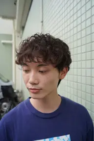 メンズカット+パーマ