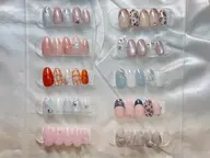🉐monthly design nail🩷(オフあり)【ケア込み/初回.当店オフ無料】