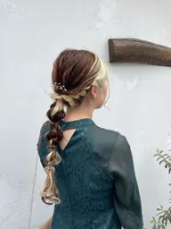 【お呼ばれ、推し活に🎀】パーティーヘアセット🧁✨️ (営業時間前は30分毎に+1100円で対応致します🍀)