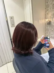 ブリーチなしのワンカラー