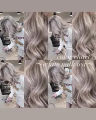 🌈期間限定🌈ミルクティーベージュ🤎グレージュ🩶ブリーチ1回👩🏼【前髪顔まわりカットトリートメント無料✂︎】✨