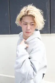 メンズ限定✨カット&ホワイトブリーチ2回🌈究極の派手ホワイトカラー