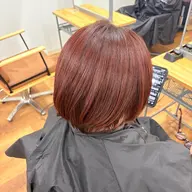 《女性限定・ショート、ボブの方のみ限定》カット+カラー¥1600