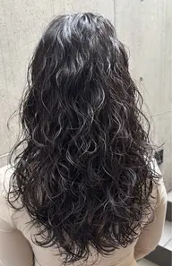 ロングデジタルパーマ+内部補修トリートメント+カット