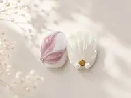 🐚(オフ込み)FOOT親指アート2本/ワンカラー