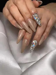 オフ込み❤︎スカルプで長さだし+ジェルシンプルデザイン♪