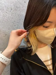 【🫧リピーター様限定🫧】カット+インナーカラー(ブリーチ込)+トリートメント🌼13000円