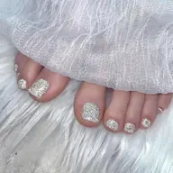 【Jr担当🎀 FOOTオフ無し】フラッシュネイル［フットバス込み］