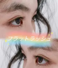 「LEDマツエク」 🌷新規オフ込み🌷フラットラッシュ100本+下20本！新規6500円、2回目から7000円