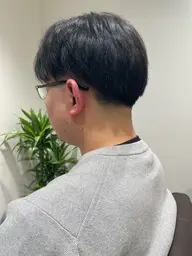 メンズカット+簡単頭皮マッサージ+ナノバブルシャンプー+眉カット