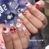 【当日限定✨】【パラジェル使用】長さだし10本パーツ乗せ放題🍒