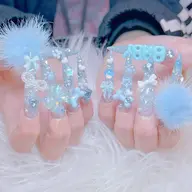 「🤩お気に入り限定、」💅チップ長さ出し+ゴテゴテアートやり・パーツつけ放題